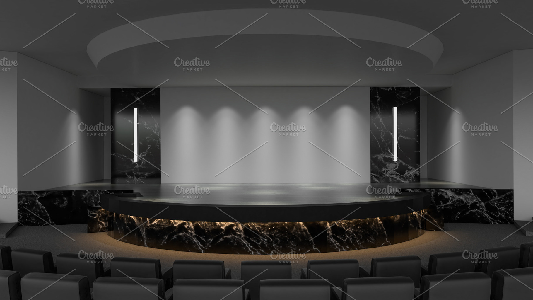 Stage mock up stock photo containing 3d and abstract, an Architecture Photo by MOOSPACE_STUDIO