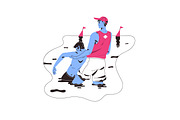 Lifeguard rescue people on water set, an Illustration by PaperTrident (Thumbnail 13 of 15)