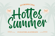 Hottes Summer Modern Script Font