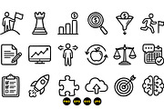 Business Strategy Icon Set, an Illustration by designvectx (Thumbnail 3 of 3)