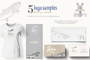 ORGANIC LOGO ELEMENTS  SEA FOOD FISH, a Food Illustration by Friendly Label (Thumbnail 4 of 6)