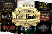 Blackletter Font Bundle #2, a Blackletter Font by dansdesign (Thumbnail 1 of 10)