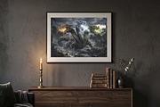 Epic Dragon Wall Art Set, a Decorative Illustration by Nadia Semyroz (Thumbnail 8 of 8)
