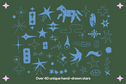 Imperfect Twinkle. Vector Stars Set, an Object Illustration by My.Ordinarty (Thumbnail 2 of 9)