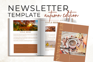 Autumn Newsletter Template 50 Pages, a Marketing Template by Digital By Nikoleta