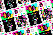 Business Card Template Neon, a Business Card Template by SunshineStudioBoutique (Thumbnail 3 of 10)