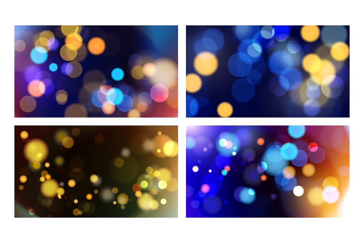 Bokeh Backgrounds Graphics Set, a Background Graphic by Finevector (Photo 5 of 11)