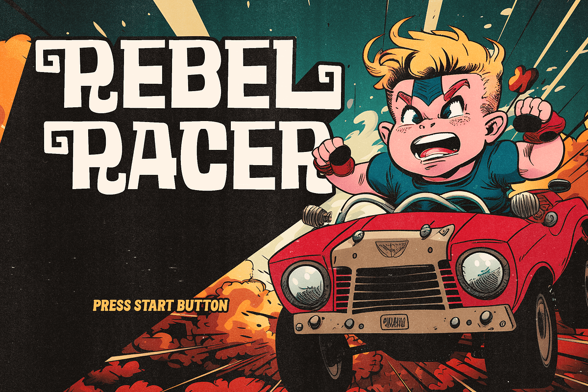 Hickertown - Retro Comical Fonts, a Sans Serif Font by Konstantine Studio (Photo 4 of 11)