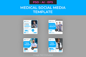 Creative Medical Social Media, a Social Media Template by Lakhan1998
