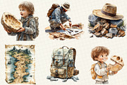 Fossil Explorers Clipart, an Illustration by OK Design (Thumbnail 3 of 5)