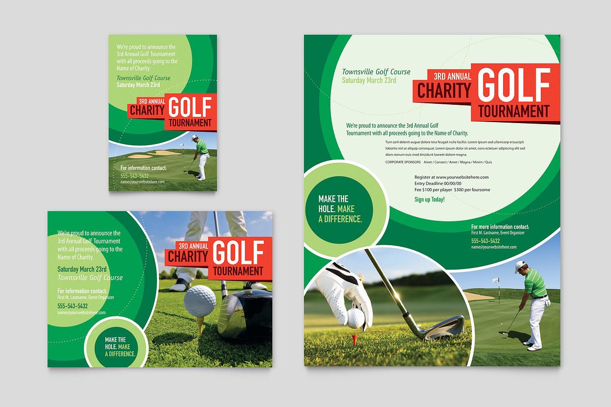 Golf Tournament Flyer Template, a Flyer Template by StockLayouts (Photo 3 of 3)