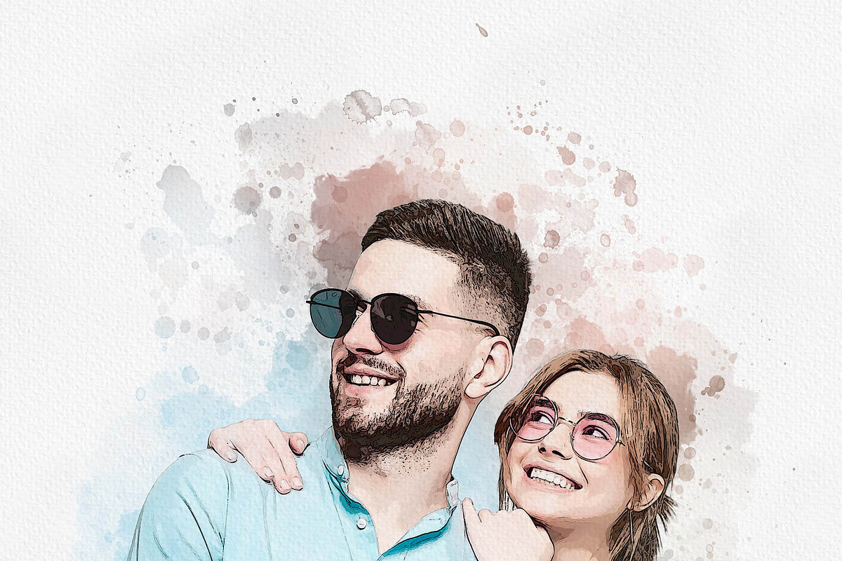 Wedding Watercolor Art Photo Effect, an Action Add-On by MRI STUDIO (Photo 13 of 22)