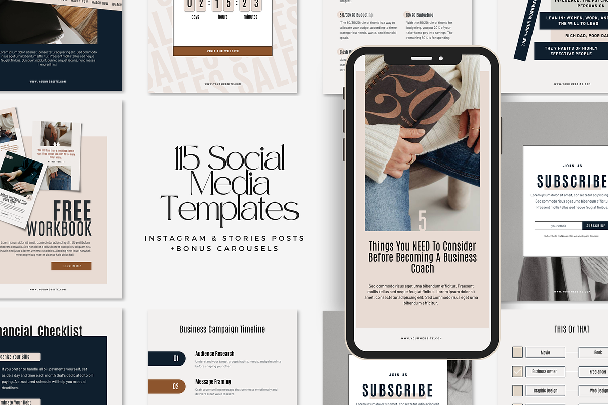 Canva Business Instagram Jane Pro, a Social Media Template by Lovely Confetti (Photo 1 of 8)