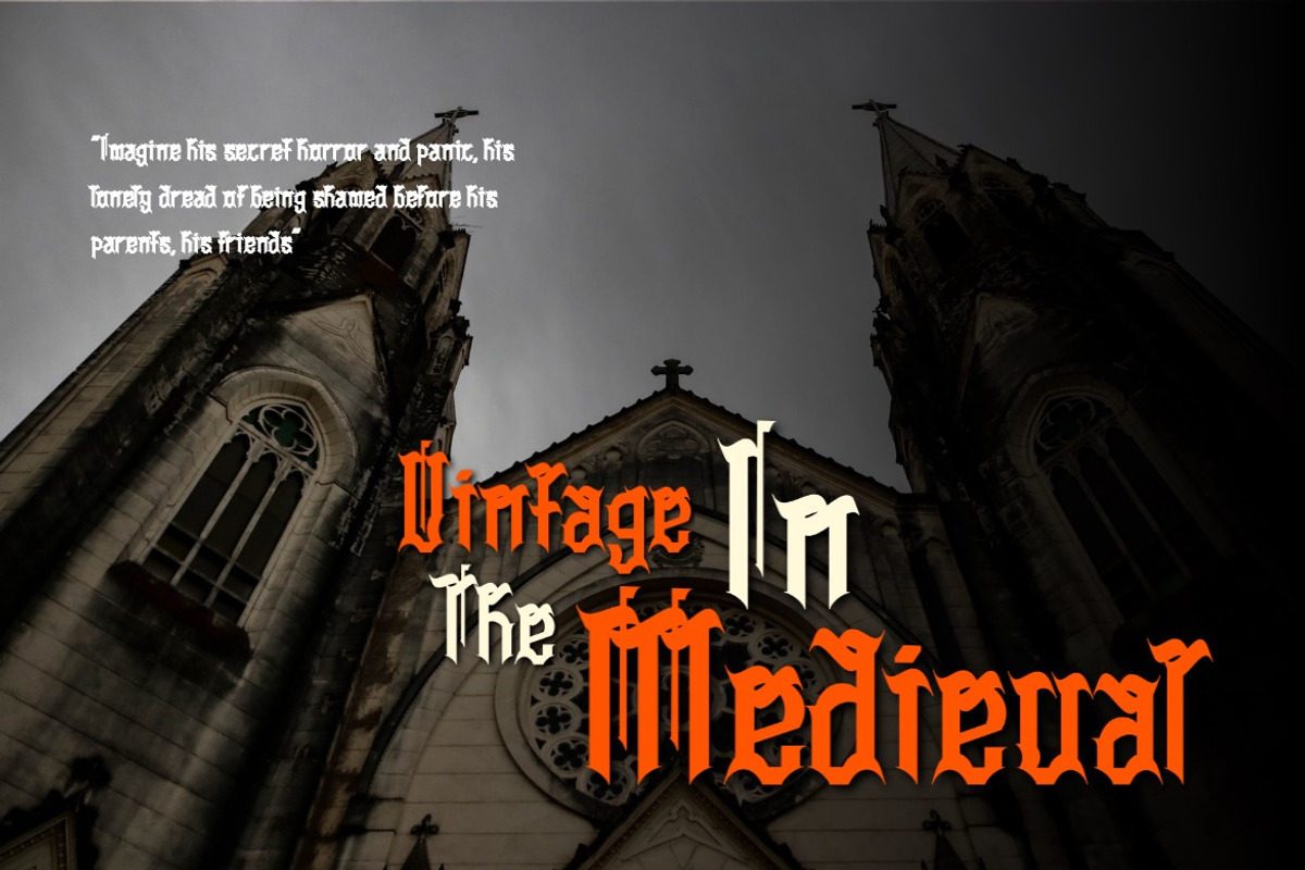 Cestizlav - Decorative Blackletter, a Blackletter Font by Dhabee (Photo 17 of 18)