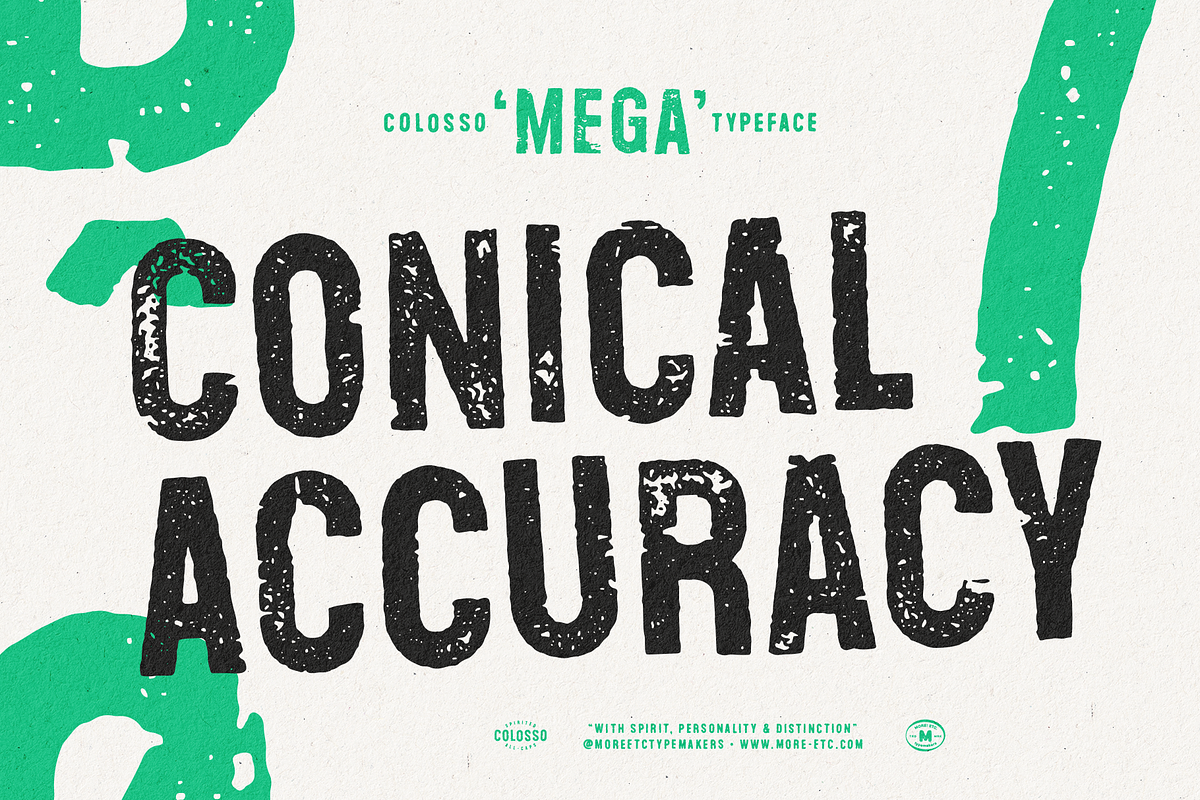 Colosso Mega Display Font, a Sans Serif Font by More Etc. Studios (Photo 11 of 13)