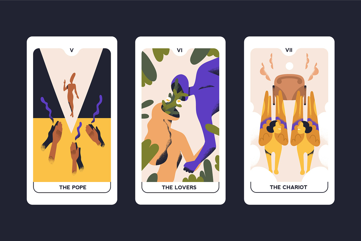 Tarot cards set. Major arcana deck, an Illustration by Good Studio (Photo 6 of 9)