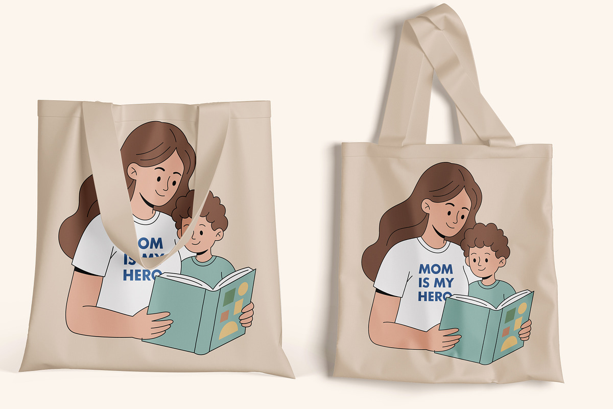 Mom Is My Hero Mother's Day T-Shirt, a Person Illustration by Ghagra (Photo 6 of 7)