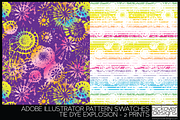 2 Tie Dye Explosion Swatches, a Pattern Graphic by Pickover Designs (Thumbnail 1 of 3)