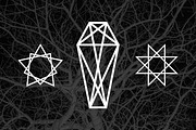 Occult - 36 Vector Symbols + Photos preview 2