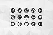 Round Social Media Icons, an Icon by Medialoot (Thumbnail 4 of 5)