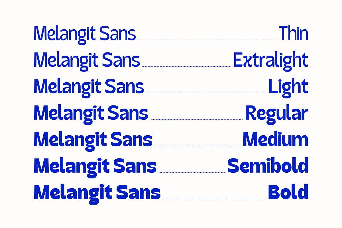 Melangit Sans - Display Family, a Sans Serif Font by Holyline Design (Photo 2 of 15)