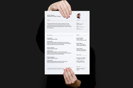 Minimal CV, letterhead & card bundle