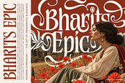 Bharits Epic Typeface, a Serif Font by alit design (Thumbnail 9 of 20)