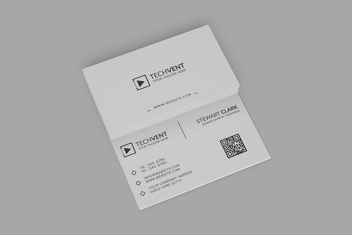 Gray Minimal Business Card, a Business Card Template by Shahjhan (Photo 3 of 5)