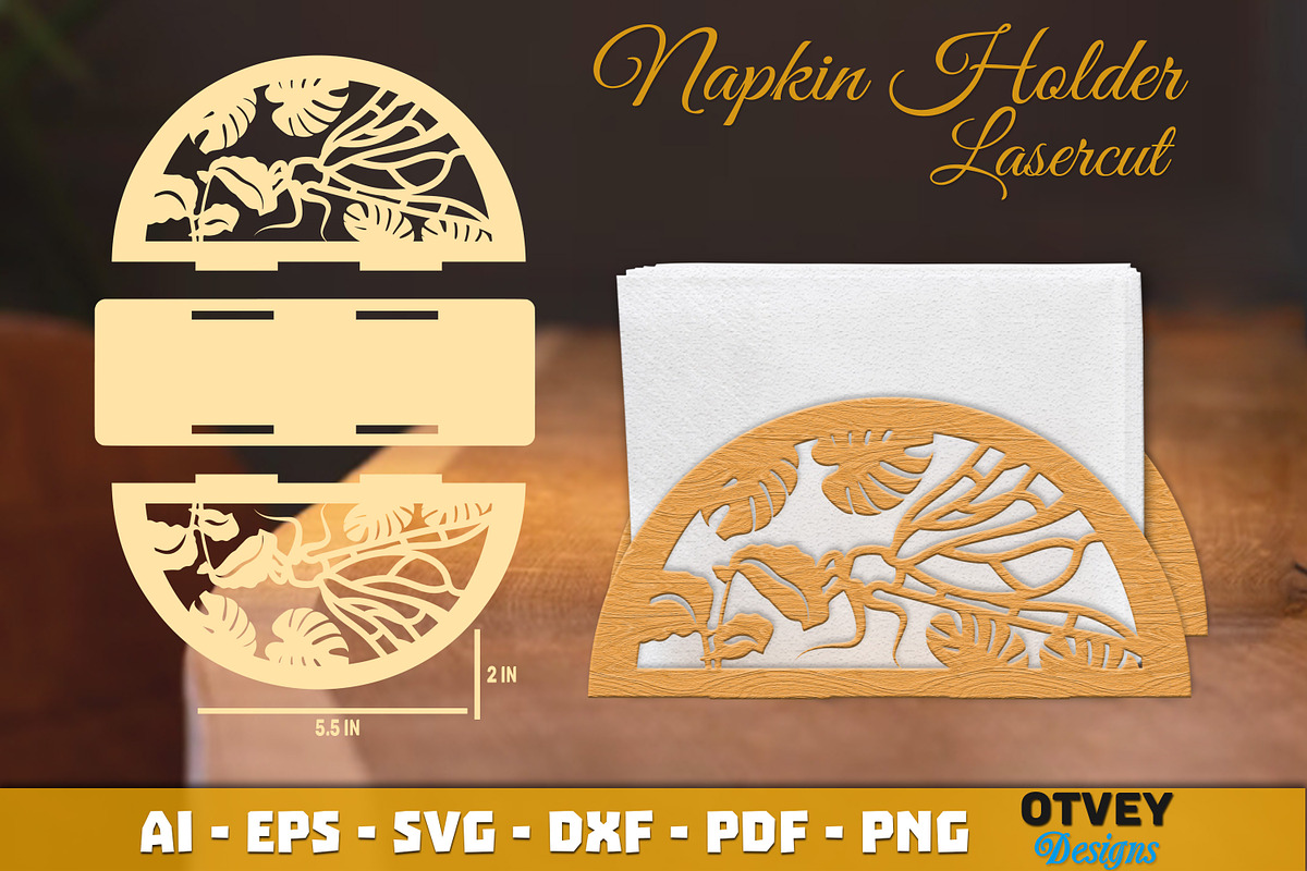 Dragonfly Napkin Holder Lasercut, an Object Graphic by OTVEY DESIGN (Photo 13 of 13)