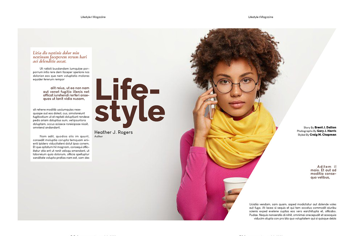 The Best Magazine Layout Design, a Magazine Template by Swayang (Photo 10 of 14)
