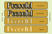 Geizla 3D, a Sans Serif Font by Craft Supply Co. (Thumbnail 3 of 8)