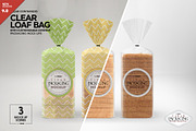 Clear Loaf/BreadBag Packaging Mockup, a Cups & Container Mockup by INCDesign (Thumbnail 1 of 10)
