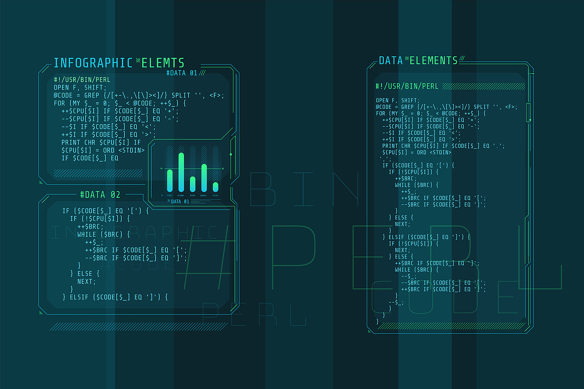 HUD Pro Infographic Elements, an Object Graphic by ConceptCafe (Photo 15 of 30)