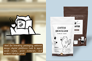 The Cat and Coffee Signature, a Food Illustration by The Journey Atelier (Thumbnail 9 of 15)