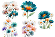 Whimsical spring daisy clipart, an Illustration by Designworld (Thumbnail 3 of 4)