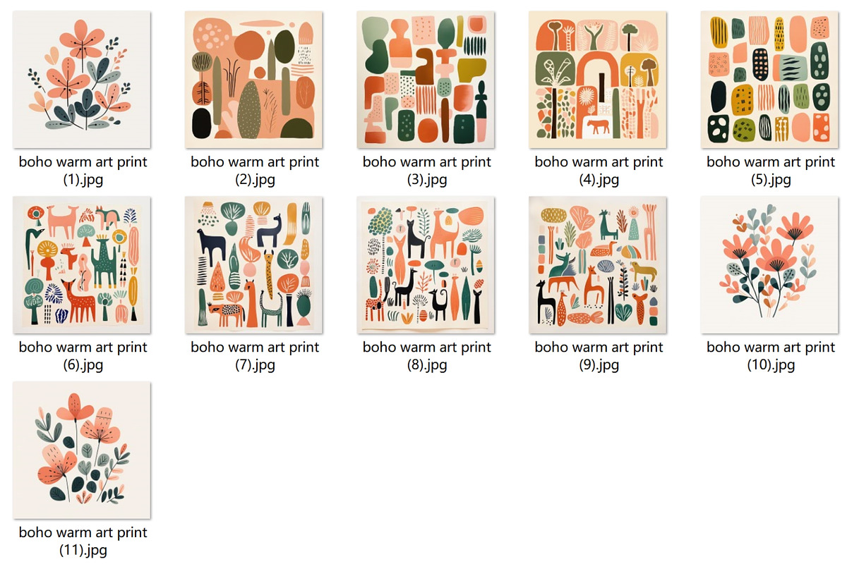 11 boho warm decoration art print, a Decorative Illustration by ARTOZEN DIGITAL (Photo 8 of 9)