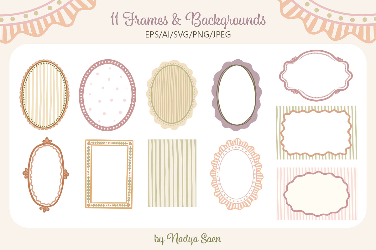 Coquette Cottage Hand Drawn Vector, an Object Graphic by Nadya Saen Art (Photo 9 of 10)