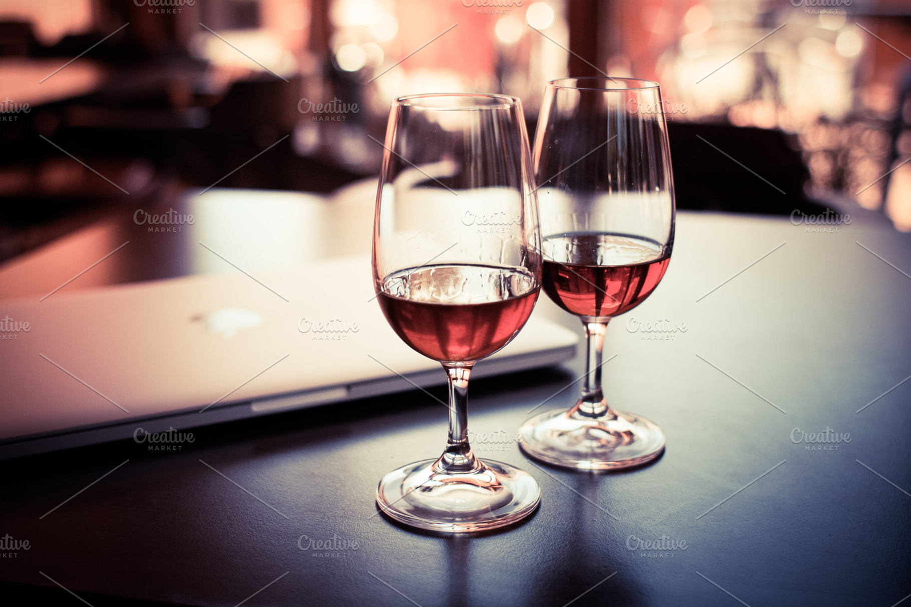 Two Glasses With Rumalcohol