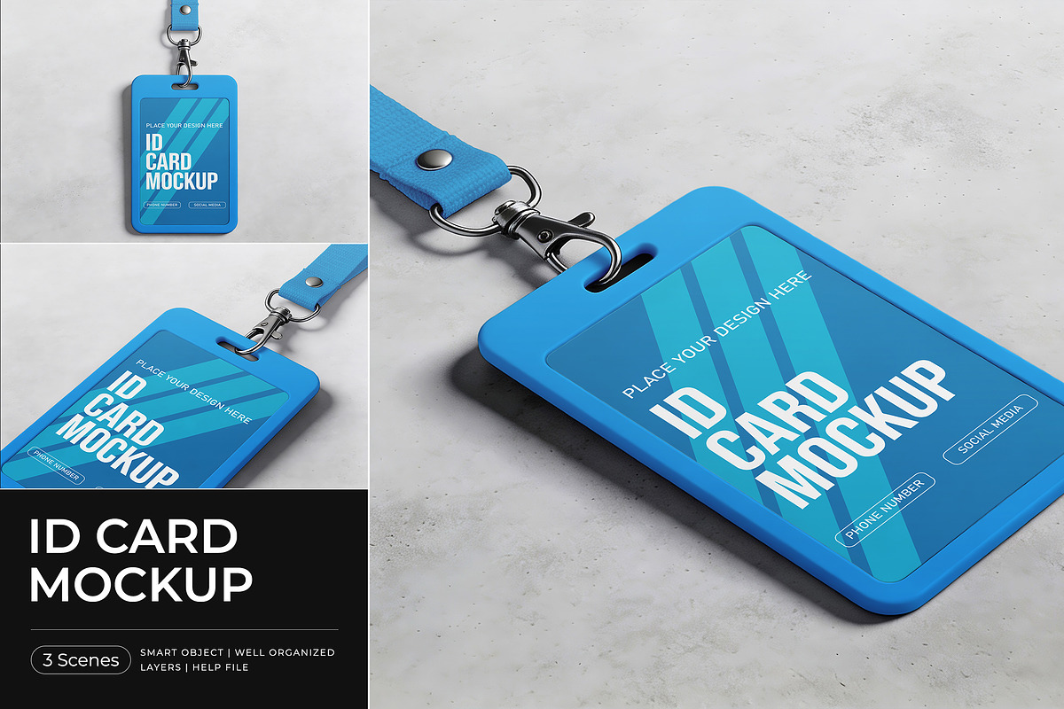 ID Card Mockup, a Product Mockup by Pitchlook.Studio (Photo 1 of 4)