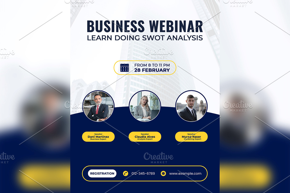 Business Webinar Poster Design 03, a Social Media Template by shahsoft (Photo 2 of 2)