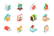 Isometric Icons Pack, a Duotone Icon by alexdndz (Thumbnail 2 of 21)