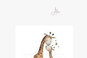 Mom and Baby Animal Clipart, a Decorative Illustration by Pati Charm Studio (Thumbnail 7 of 8)