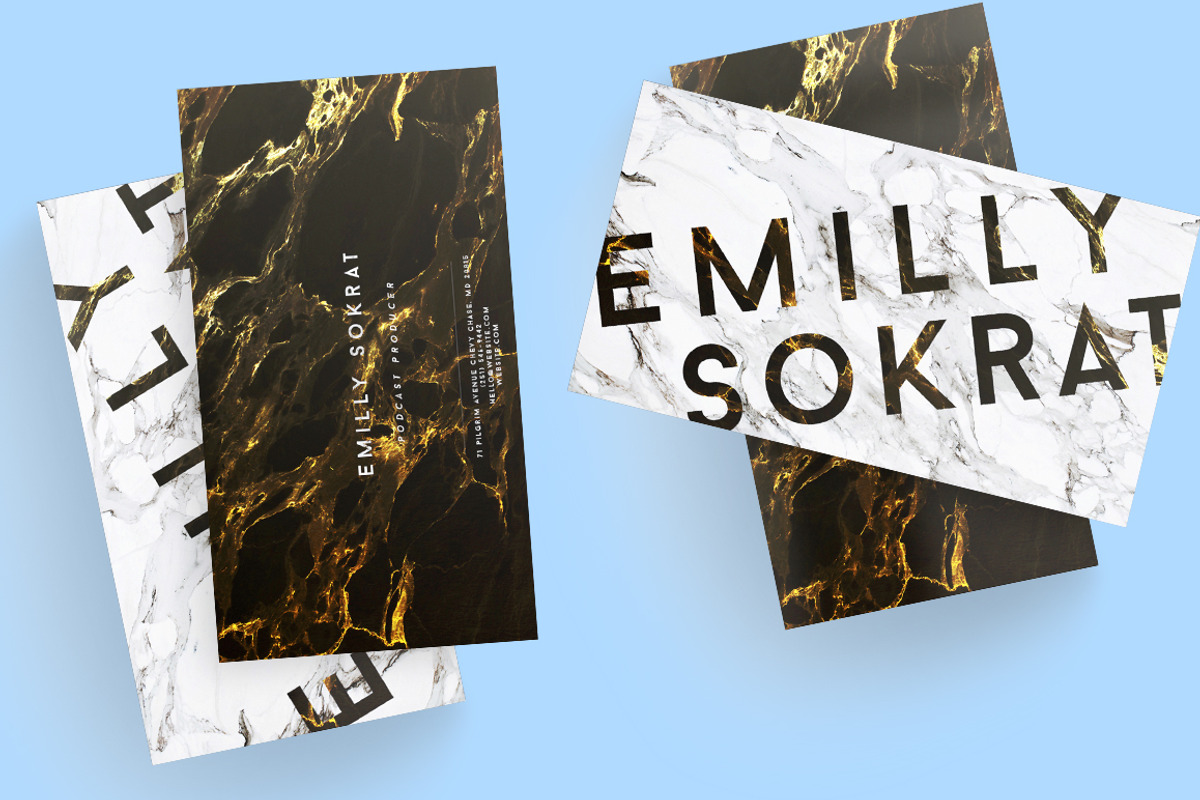 MARBLE PLAY Business Card Template, a Business Card Template by cadinera (Photo 4 of 9)