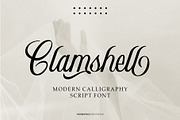 Clamshell - Modern Calligraphy, a Script Font by roomspace creative lab (Thumbnail 1 of 15)