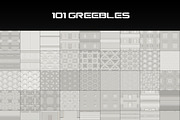 101 Greebles Scifi Panel Textures, a Texture Graphic by Material Forge (Thumbnail 2 of 3)