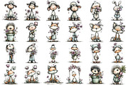 Whimsical Spring Animals Clipart Bun, an Illustration by DreamPrint404 (Thumbnail 4 of 5)