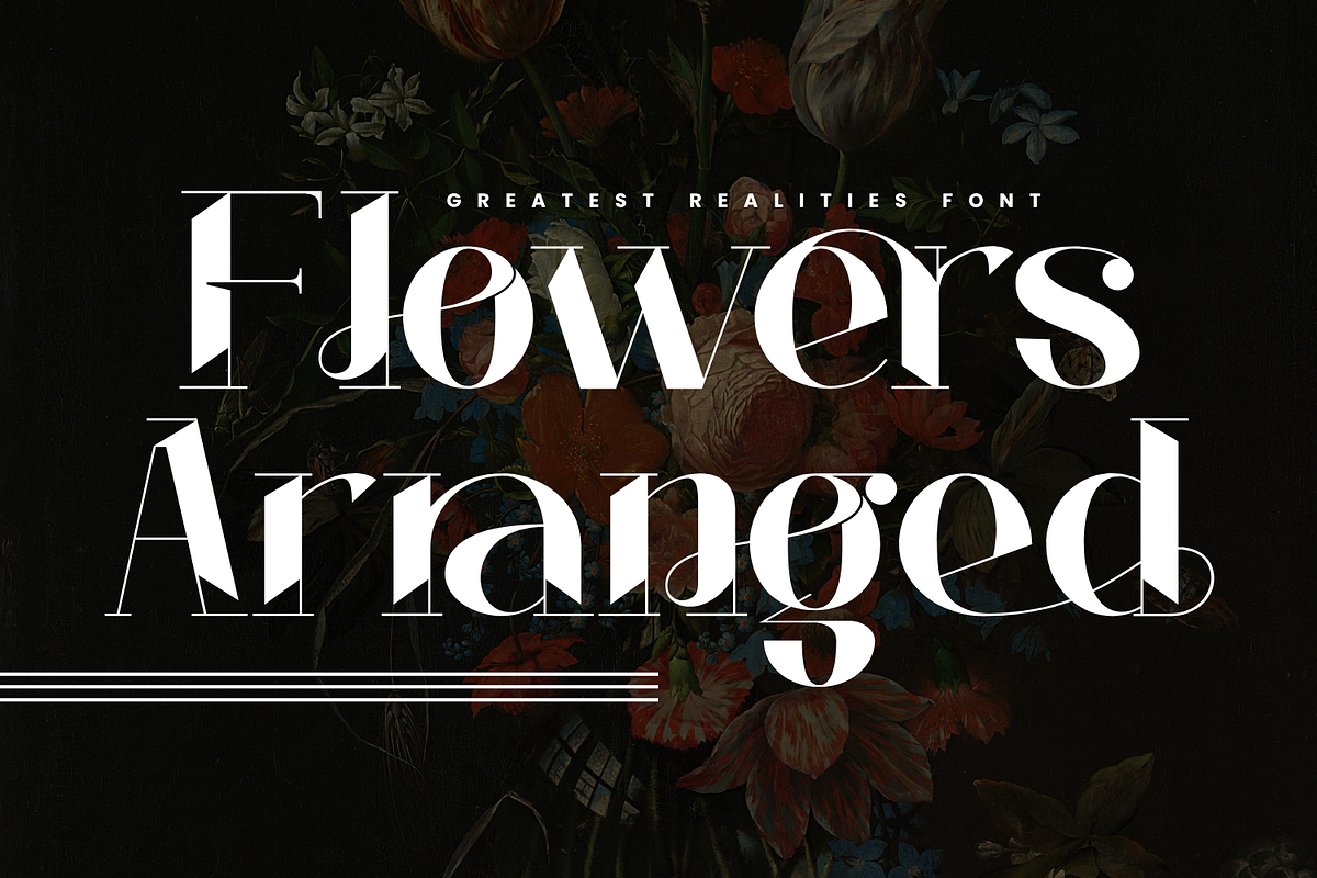 Greatest Realities - Modern Font, a Serif Font by 177Studio (Photo 6 of 8)