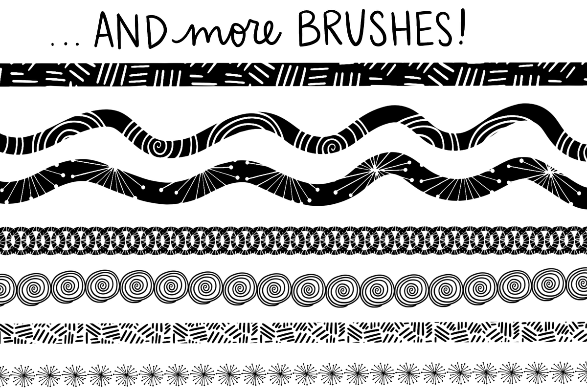Procreate Stamp Shapes Set Vol.2 preview 6