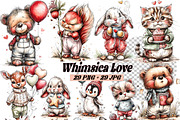 Whimsical Valentine Teddy Bear, an Illustration by one-touch (Thumbnail 1 of 18)