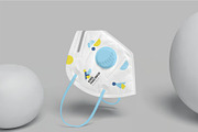 KN95 Mask Mockups, a Mask Mockup by megostudi0 (Thumbnail 5 of 6)